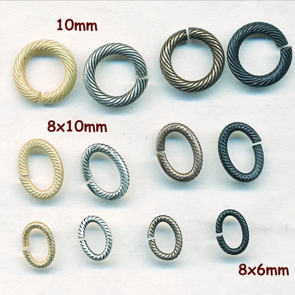 Decorative Jump Rings Etsy