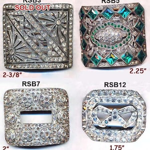 VINTAGE RHINESTONE Shoe Buckles
