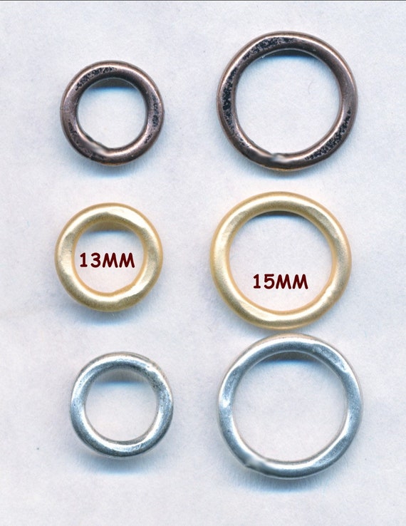 Buy SOLDERED RINGS Two Sizes 10 Each 15mm and 13mm Handmade in