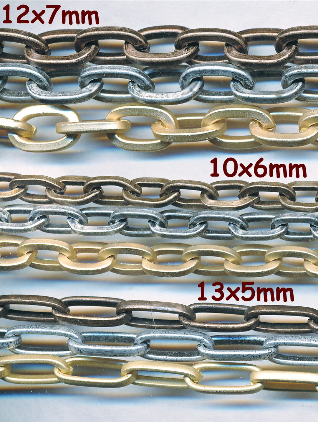 Square Chain Types SQUARE EDGED CHAIN Smooth Finish 2 Styles Priced per Foot. Wholesale ...
