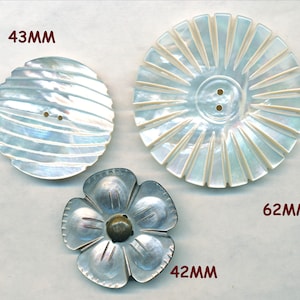 FABULOUS  Mother of Pearl Buttons.  Various Sizes, One per Order