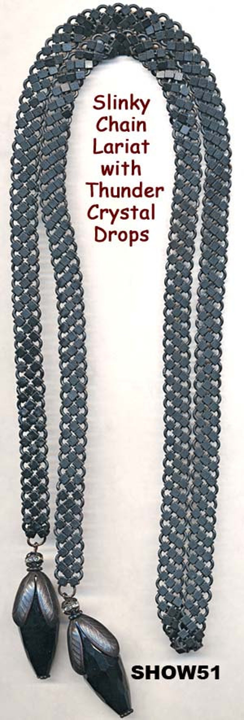 Beautiful DECORATIVE CHAIN MAIL Sold by the Foot Black - Etsy