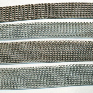 S A L E  METAL MESH CHAIN - Knitted Priced Per foot.  1&quot; and .75&quot; wide Clamps available