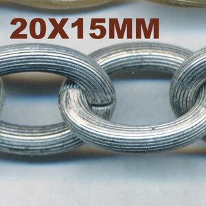 S A L E  HEAVY VINTAGE Chain By the Foot 16X24MM, 15X20MM
