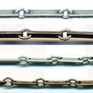 GREAT VINTAGE Link Chain Priced Per Foot Top Chain 3/8&quot;  Sold by the Foot