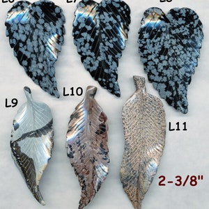 HAND CARVED AGATE Leaves 1 Per Order