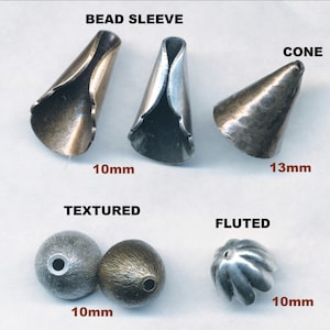 S A L E CAST BEAD CAPS 10 e 20 per ordine
