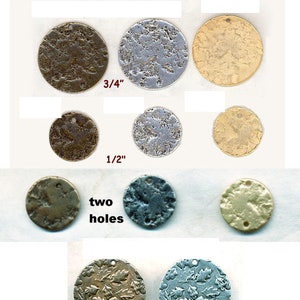 HAMMERED DISCS-Various Sizes,  Amounts and Pricing per Order