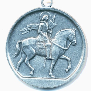 JOAN OF ARC Medal  Cast from Original 41mm  One Coin--18&quot; and 20&quot; neck available.   Wholesale Available