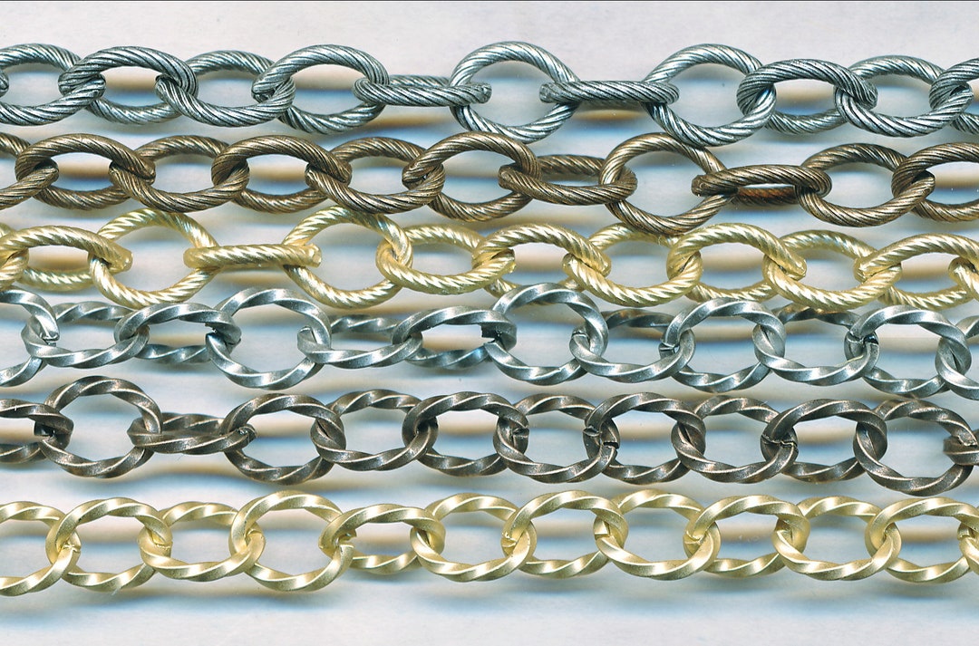 Stylished Texture Chain BEAUTIFUL TEXTURED CHAINS 10X8MM Two Different Textures - Etsy UK