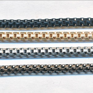 S A L E  Beautiful METAL MESH CHAIN 3MM Sold By the Foot 4 Colors.  Caps Available