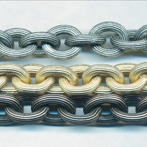 GREAT TEXTURED Heavy Link Chain Priced Per Foot 13x11mm  Sold by the Foot