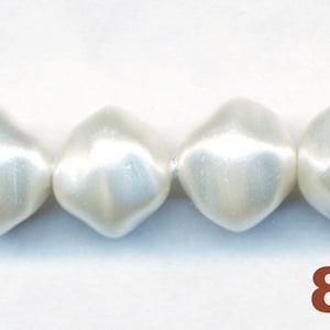 8MM VINTAGE BAROQUE GLASS Pearls -  30 Count