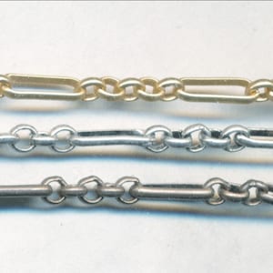 SOLDERED CHAIN Priced Per Foot 9x3mm Three Colors