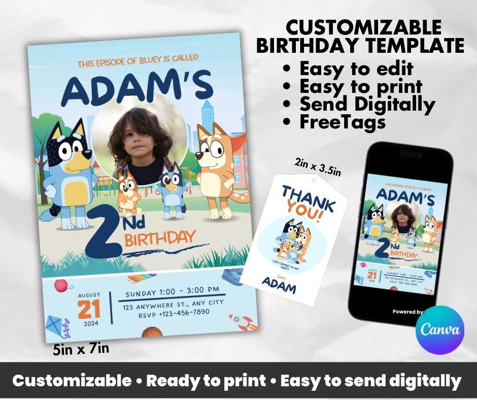 Canva Invite for Kids