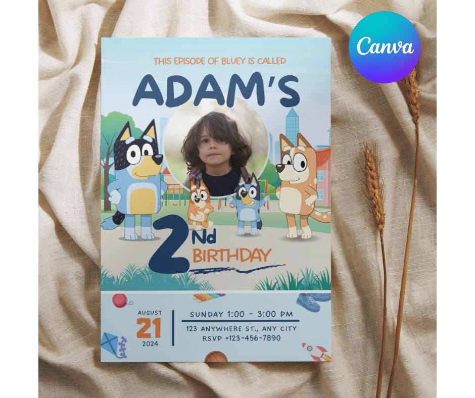 Canva Invite for Kids