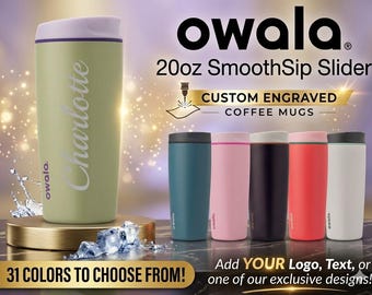 Personalized 20oz Owala SmoothSip Slider: Custom Laser Engraved
