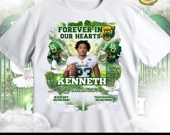 In liebevoller Erinnerung, Ruhe in Frieden Shirt, Beerdigung Shirts, Gedenkvorlage, Bearbeiten Sie dies mit Canva, Baylor Bears