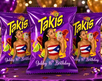 Personalize Chip Bags Favors, Custom Party Snacks for any event - Fast Shipping