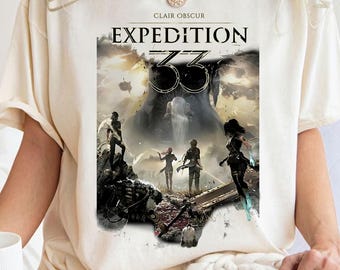 Clair Obscur Expedition 33 Shirt, Fantasy RPG Tee | Clair Obscure, T-Shirts for Men, Upcoming Game Merch, Gamer Gift