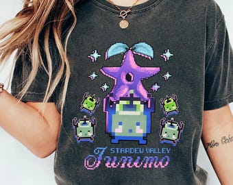 Stardew Valley Junimo T-Shirt: Pixel Art Gamer Tee