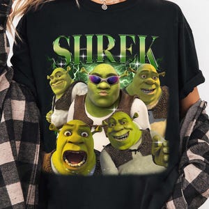 Shrek Shirt, Funny Movie Graphic Tee, Retro Shrek T-Shirt, Oversized Unisex Shirt, Vintage Style Shrek Merch, Gift for Shrek Fans