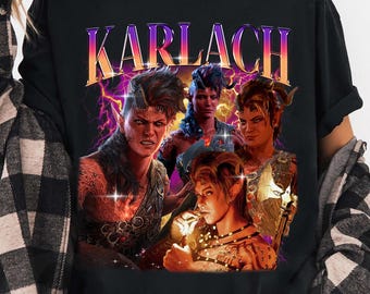 Karlach Baldur's Gate 3 T-Shirt: Individuelles RPG Fan Shirt