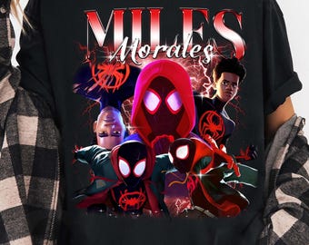 Miles Morales Shirt: Spider-Verse Anime Superhero Shirt