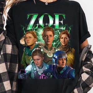 ZOE Split Fiction Shirt, Fantasy Gaming Character T-Shirt, Video Game Merchandise, Gamer Girl Tee, Gift for Her