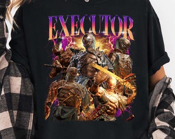 Maglietta Elden Ring Executor: maglietta grafica Night Reign, gioco di ruolo dark fantasy