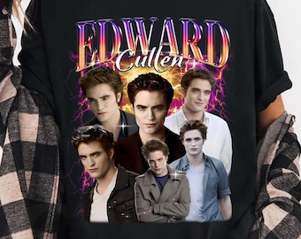 Edward Cullen Shirt, Graphic Unisex T-shirt, Retro 90&#39;s Fans Homage T-shirt, Gift For Women and Men
