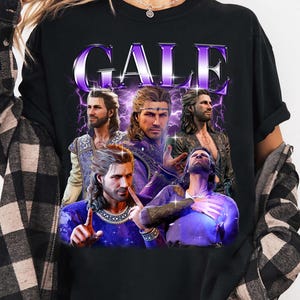 Gale Baldurs Gate 3 T-Shirt | Custom Fantasy RPG Shirt | Gift for Gamers and Fans of Baldur&#39;s Gate
