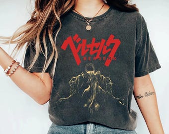 Berserk Anime Shirt: Vintage Graphic Tee, Dark Fantasy Manga