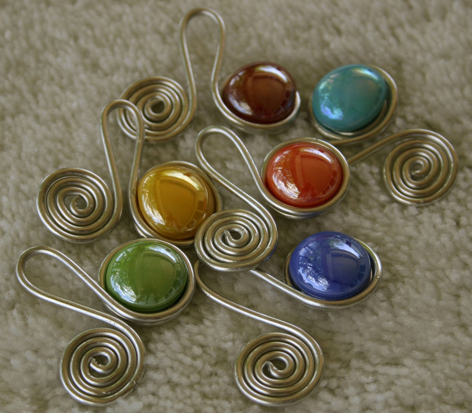 Beaded Wine Glass Charms Etsy