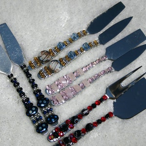 Cheese Spreader With 2 Marbles, Beaded Silverware, Wire Wrapped Utensil,butter  Knife, Spreader, Butter Spreader, Cheese Spreader 