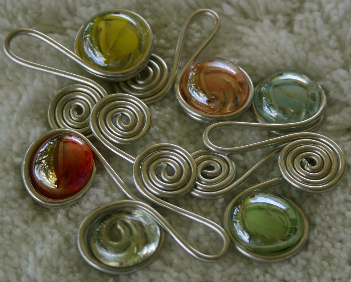 Beaded Wine Glass Charms Etsy