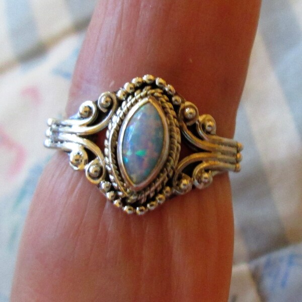 Mexican Fire Opal Sterling Silver Pendant – Silver! A La Mode