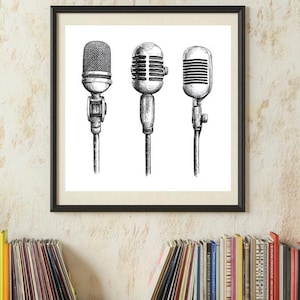 Microphone digital print