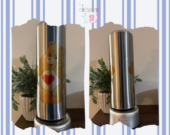 Care Bear Tender / Silver Personalized Tumblers 20oz