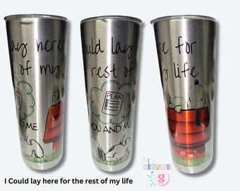 Snoopy01/ StainlessSteel/ Personalized Tumblers 20oz