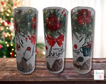 Mery Christmas/ ginger house/ candy/ holiday/ Personalized Tumblers 20oz