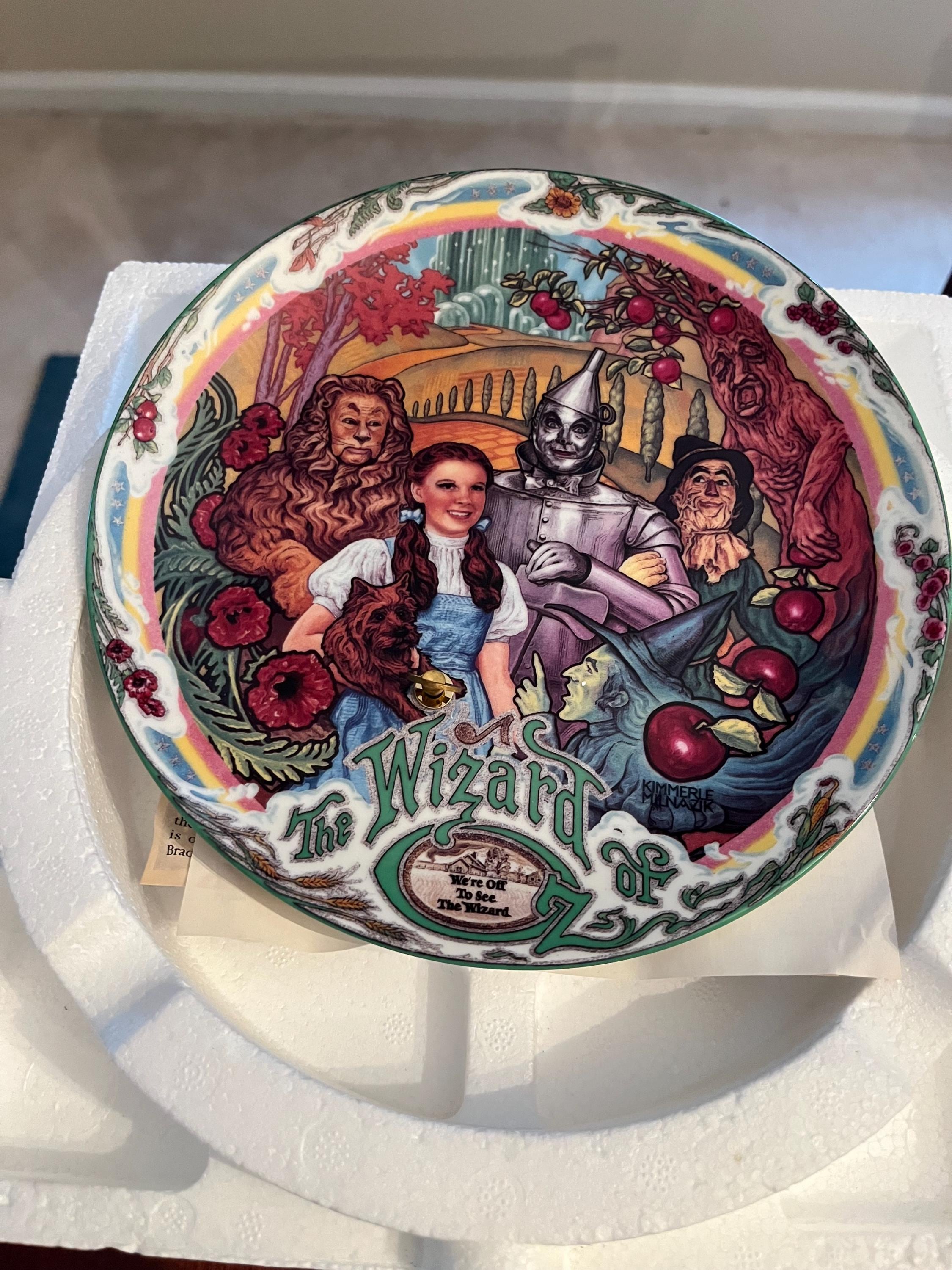 洋書 BRADFORD EXCHANGE Vintage Bradford Exchange Wizard of Oz Musical Plates, Set