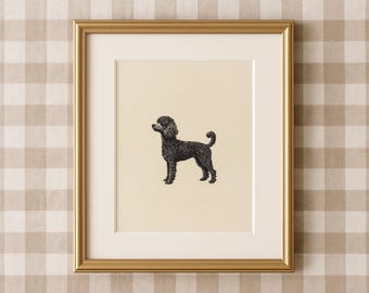 Poodle print Poodle art print Poodle wall decor Poodle Illustration print Poodle dog poster Poodle minimalist print Poodle sketch print