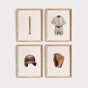 Baseball nursery decor Vintage baseball Baseball room art Baseball Print Vintage Boy Room Wall Art Sport Nursery Print Baseball Shower Gift