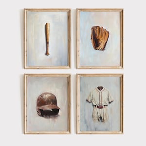 Baseball Print Vintage Boy Room Wall Art Sport Nursery Art Prints Neutral Boy Room Decor Digital Download Shower Gift Baseball Sport Nursery