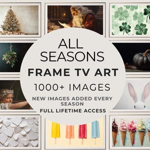 Frame Tv Art All Seasons Bundle Samsung Tv Art Fall Tv Art Christmas Frame Tv Art Halloween Tv Art Summer Tv Art Spring Frame Tv Art Modern
