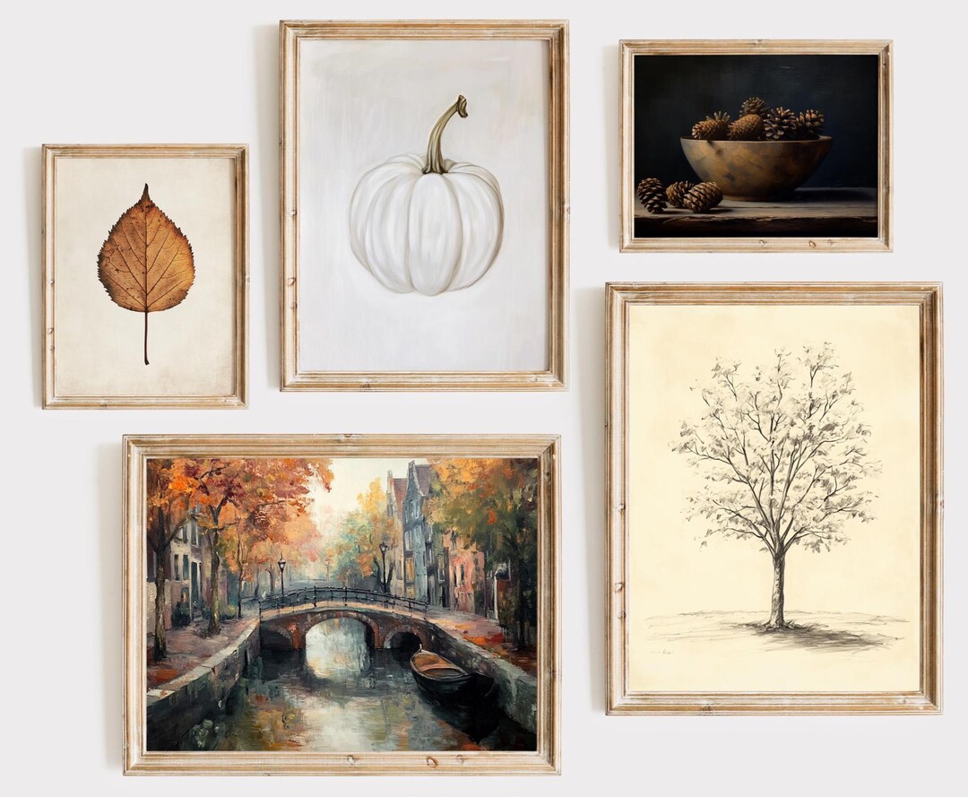Vintage Fall Prints Set: Autumn Gallery Wall Art (digital Download) - Etsy