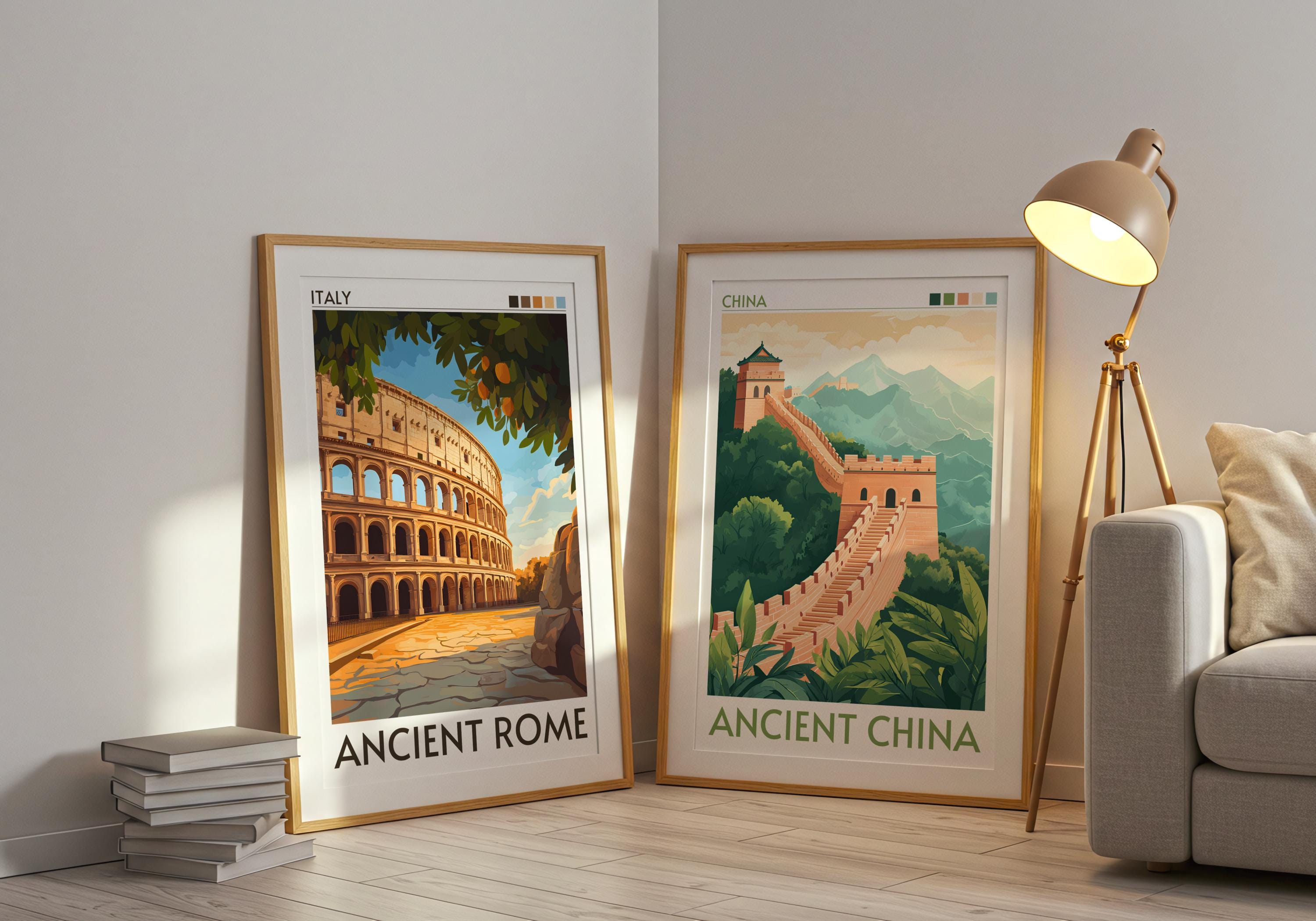 Ancient Civilizations Posters Set of 8 | Mesopotamia Gift | Egypt ...