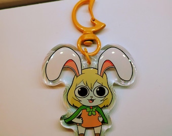 Carrot Acrylic Keychain