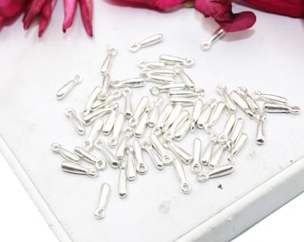 Sterling Silver Teardrop Dangle Charm, DIY Jewelry Making